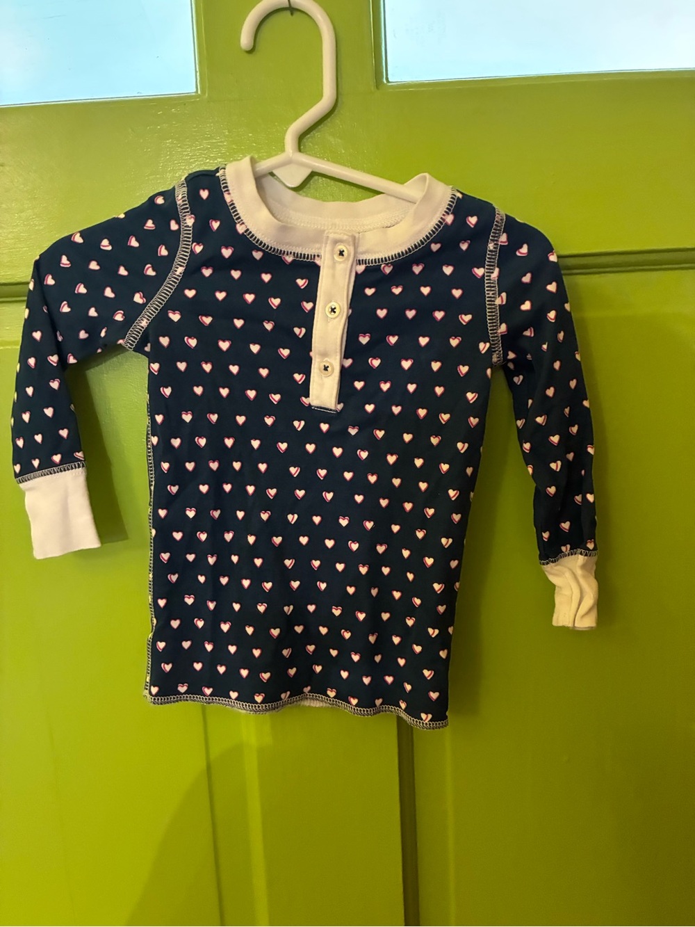 Roller Rabbit baby navy heart 2 piece PJ’s - Picture 3 of 6